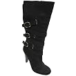 Women's Anne Michelle by Journee Buckle Boots - Black