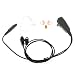 3' Coil Earbud Audio & Mic for Motorola EX500 Heavy-Duty Waterproof