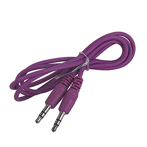 niceeshop(TM) 1m Purple 3.5MM Male To 3.5MM Male Auxiliary Stereo Audio Cable for iPod MP3 MP4 CD