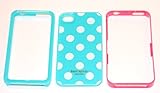 (Sky Blue Dotes) Kate Spade 3 Layers Case for Iphone 4 + Gift Bag + Iphone  ....