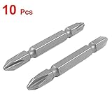 uxcell スクリュードライバービット　S2素材　シルバートーン　10枚入り