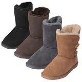 Brumby Womens Sheepskin Lined Suede Boot