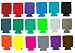 Can Koozies - Set of 12 - Neoprene, Fit 12 oz. Beer or Soda Cans. YOUR CHOICE OF COLORS !! Nice party favor, guests can identify drinks! Choose from these colors (In order of picture): Row 1, Left to aptly: Burgundy, red, royal blue, light blue, aqua, black. Row 2: Forest green, kelly green, light green, lime green, off-white, tan. Row 3: Neon Orange, yellow, pink, gray, purple, brown.