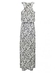 Elastane/Viscose Paisley Gathered  Dress