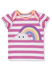 Pure Cotton Cloud & Rainbow Appliqué T-Shirt