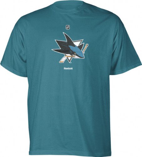 NHL Youth San Jose Sharks Primary Logo S/S Tee - R8P3Tmkrr (Teal, X-Large)