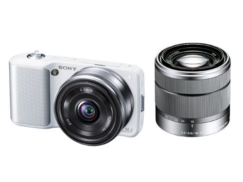 ソニー デジタル一眼α NEX-3 ダブルレンズキット ホワイト NEX-3D/W