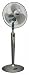 Continental CE27516 16-Inch Pedestal Fan w/Auto-On (Graphite/Silver)