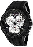 Men's Evolution Chronograph Black/White Dial Black Rubber