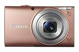 Canon PowerShot A4000 IS 16.0 MP Digital Camera with 8x Optical Image Stabilized Zoom 28mm Wide-Angle Lens with 720p HD Video Recording and 3.0-Inch LCD (Pink)
