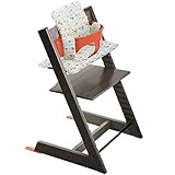 ストッケ トリップトラップ チェアセット チェア:ヘイジーグレー ベビーセット:ラバオレンジ クッション:レトロカーズ 【3個口】