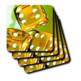 Dice - Set Of 8 Coasters - Soft by 3dRose LLC