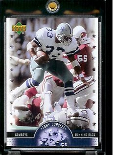 2005 Upper Deck Legends Tony Dorsett Dallas Cowboys Football Card #86 - Mint Condition - In Protective Display Case !!