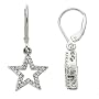 14k White or Yellow Gold Diamond Star Earrings (1/5 cttw, I-J Color, I2 Clarity)