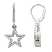 14k White or Yellow Gold Diamond Star Earrings (1/5 cttw, I-J Color, I2 Clarity)
