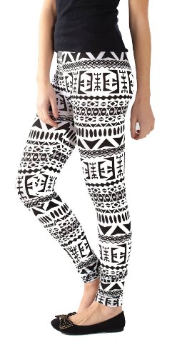 Crazy Girls Women's Batman Zebra Aztec Printed Leggings