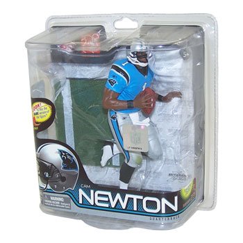 McFarlane Toys NFL Sports Picks Series 28 Action Figure Cam Newton (Carolina Panthers) Blue Jersey Bronze Collector Level Chase