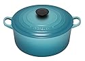 Le Creuset Cast Iron Round Casserole, Teal, 16 cm