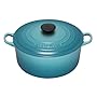 Le Creuset Enameled Cast-Iron 3-1/2-Quart Round French Oven, Caribbean