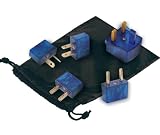 Travel Blue Adapter Weltreise-Adapterset, transparent blau, 177