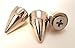 Cone Spikes 5/8" Tall Metal Screwback 25 Pieces