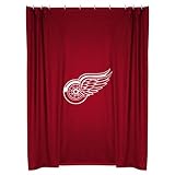 SHOWER CURTAIN RED WINGS