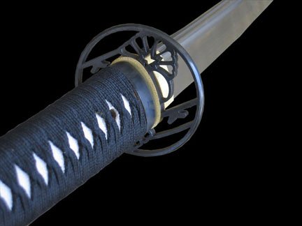 Fully Handforged Clay Temper Practical Sakura Katana sword #304