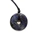 Sodalite Polished Gemstone Donut Pendant on Adjustable Silk Choker