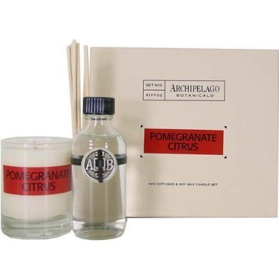 Archipelago Botanicals Signature Reed Diffuser & Candle - Pomegranate Citrus