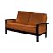 Milano Rust & Black Loveseat