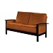 Milano Rust & Black Loveseat