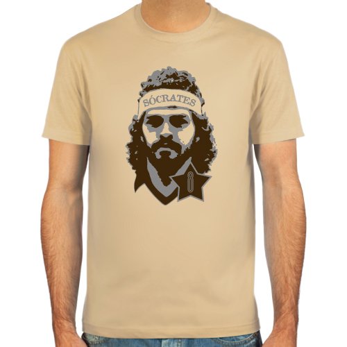 T-Shirt Sócrates ::: Farbauswahl: skyblue, sand oder weiß ::: Fußball-Kult