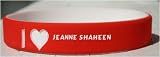 I Love Jeanne Shaheen Custom Wristband