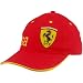 フェラーリ プーマ 2008 マッサ ブラジル キャップ チーム フェラーリ レッド: フロントのセンターから左サイドにかけて、フェラーリの象徴、スクデットのプランシングホースが描かれ、フロントのセンターから右サイドにかけては、"Massa"の文字が描かれ、その、"Massa"の文字はマッサ...