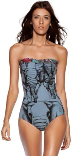 Agua Bendita Swimwear Women's Bendito Elefante One Piece-S Blue