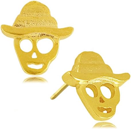 Leah and Kate Women's Halloween Skull Boy Stud Earrings