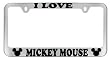 Mickey Mouse License Plate Frame Chrome