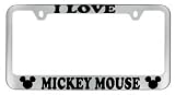 Mickey Mouse License Plate Frame Chrome