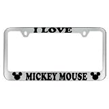 Buy Mickey Mouse License Plate Frame Chrome by AA
