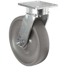 RWM Casters Swivel Plate Caster with Ball Bearing 1800 lbs Load Capacity