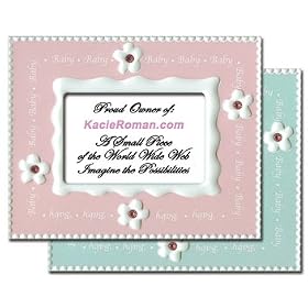 A Baby Personal Web Domain Name Kit - Baby Framed Keepsake