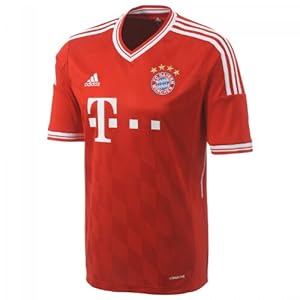 adidas Herren Trikot Fc Bayern Home Jersey, Fcb True Red/White, L, Z25029