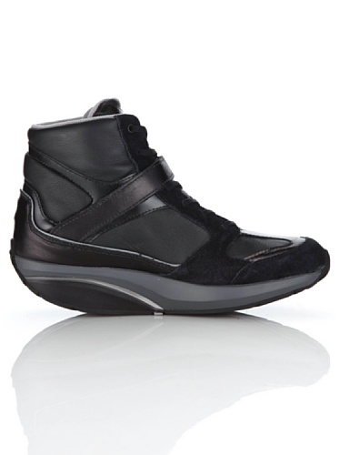 MBT femmes chaussures de trekking Moja Mid caviar noir, stiefel & boots damen/53557:35