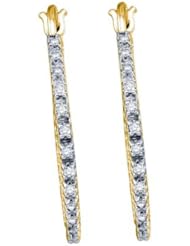 10KT Yellow Gold 0.26 CTW Diamond Fashion Earring