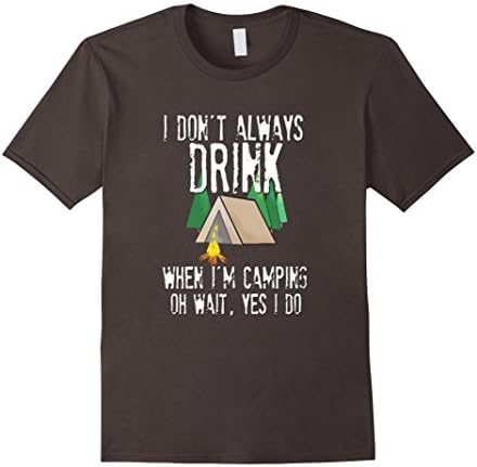 Men's Camping - Funny Summer T Shirt 3XL Asphalt