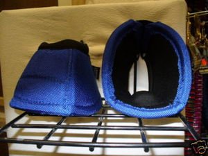 Right Rap Ballistic No Turn Bell Boots Horse Tack BLUE Medium