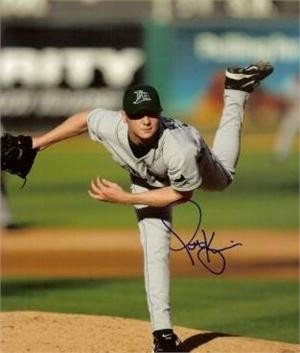 Scott Kazmir Autographed/hand Signed Tampa Bay Devil Rays 8x10 Photo