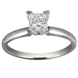 0.75 Ct. K-I3 Princess Cut Diamond Solitaire Engagement Ring
