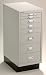 NPSG MD298LG Axcess 8 drawer under-the-desk Multi-Drawer Combo unit with drawers of varying size. LIGHT GRAY