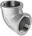 Stainless Steel 316 Cast Pipe Fitting, 90 Degree Elbow, MSS SP-114, 1